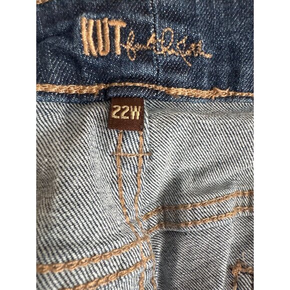 Kut From The Kloth Womens shorts size 22W Denim Jean Medium Wash Cotton stretch - Picture 4 of 6